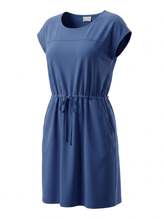 Columbia Dresses & Skirts - Columbia Sportswear Blue Cap Sleeve Drawstring Utility Athletic Dress | XL
